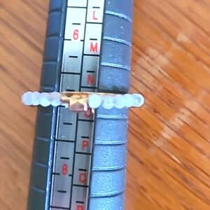 Pura Vida Gold Tone and Beaded Ring